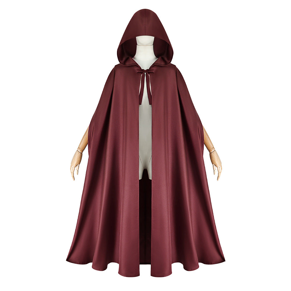 Halloween Medieval Hooded Cloak Hobbit Elf Renaissance Cosplay Cape