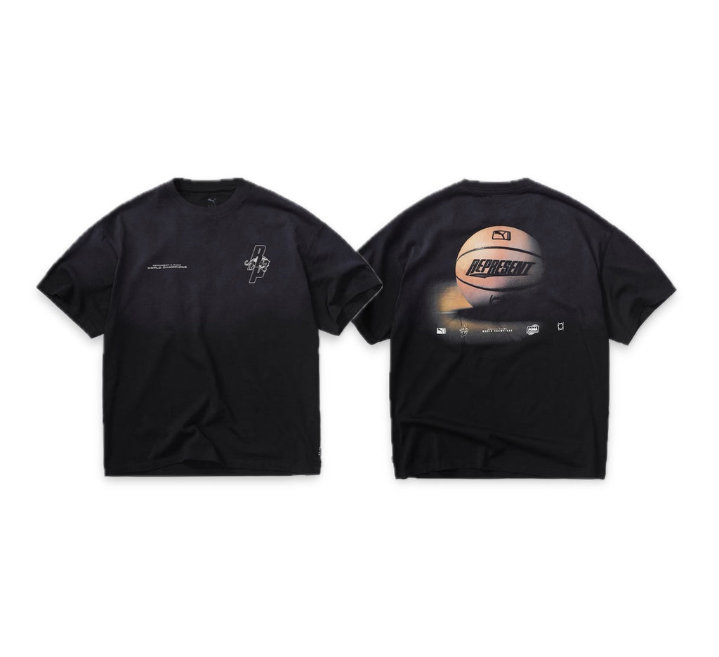 Washed Vintage Retro Graphic Crew Neck Short Sleeve T Shirt