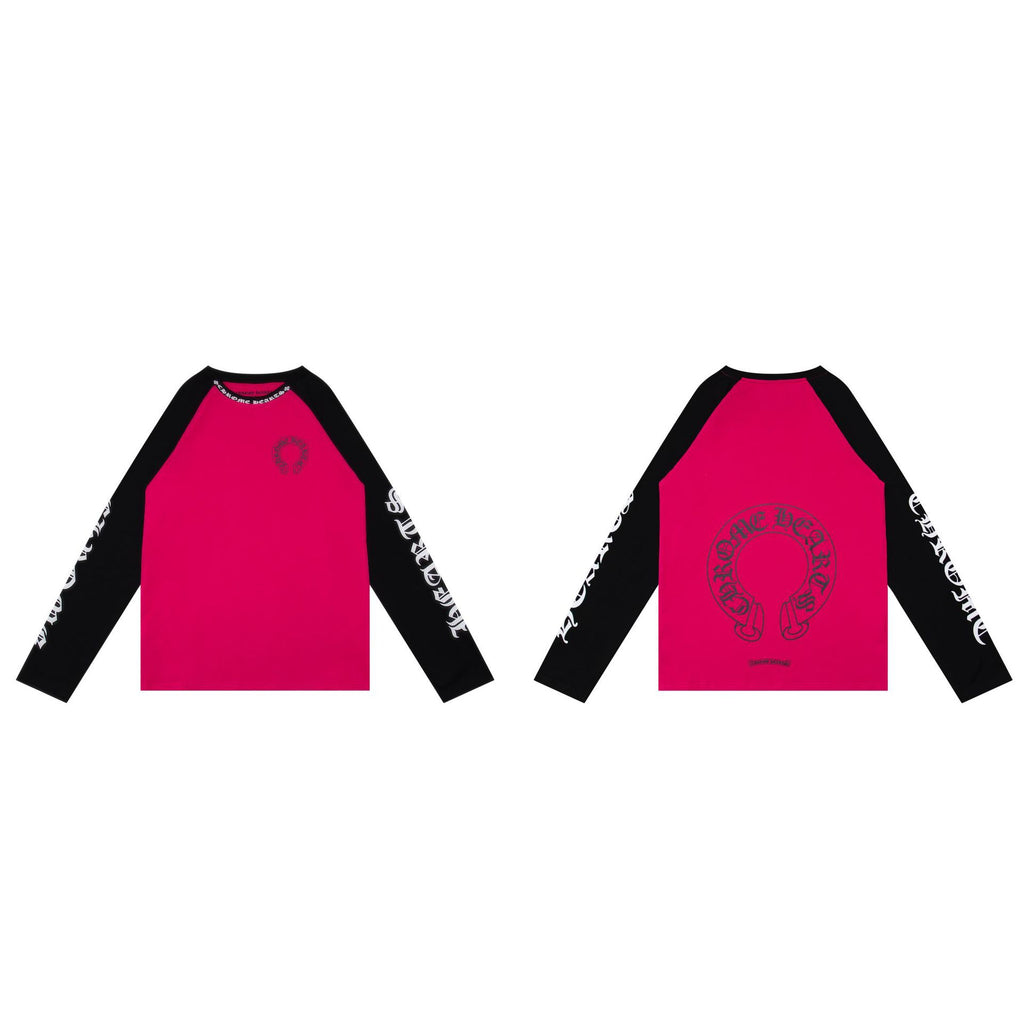 Chrome Hearts Cross Horseshoe Sanskrit Print Long Sleeve Tee Unisex