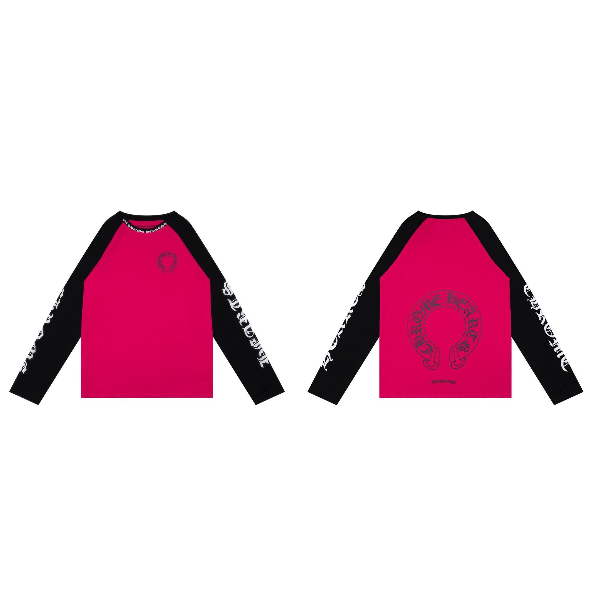 Chrome Hearts Cross Horseshoe Sanskrit Print Long Sleeve Tee Unisex