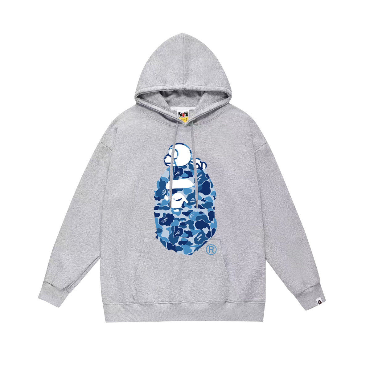 BAPE Hoodie Multi Camo Ape Head Print Street Fleece Pullover