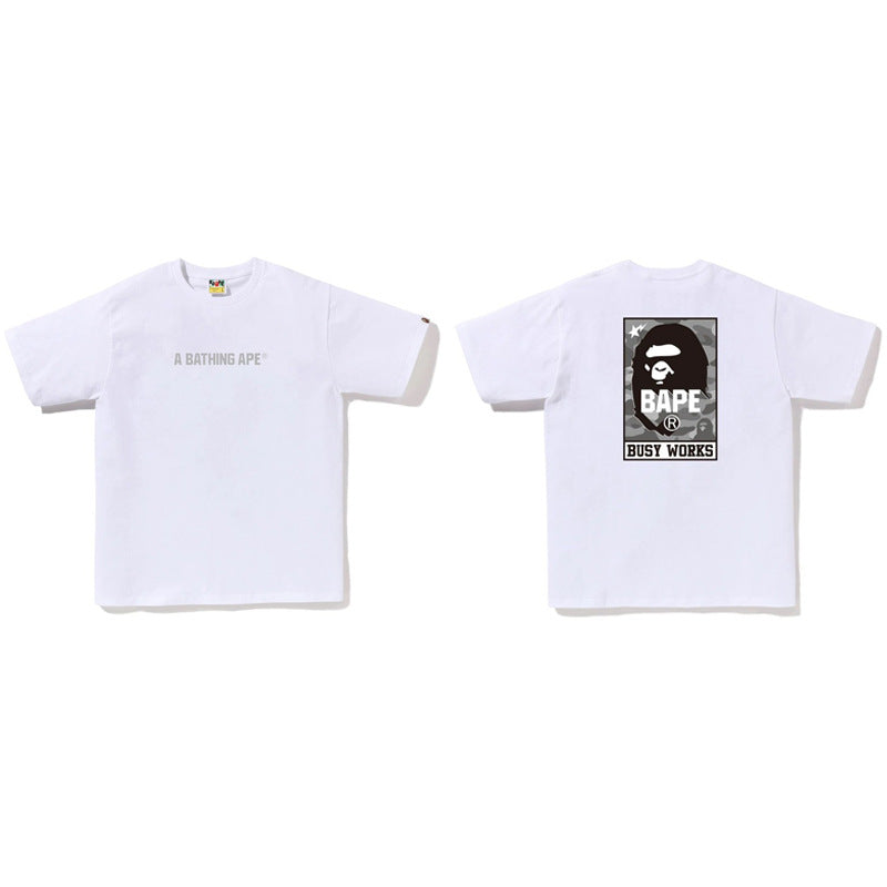 Bape Ape Head Shark Koi Fuji Graphic Oversized Tee Streetwear Unisex