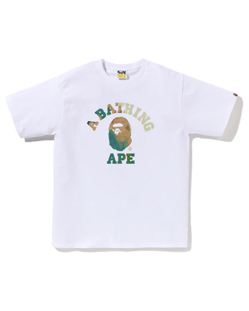 Bape Ape Head Shark Baby Milo Multi‑Print Heavyweight Tee Multi‑Style