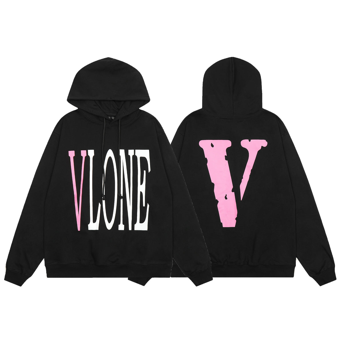 Vlone Friends Big V Logo American Style Unisex Hoodie