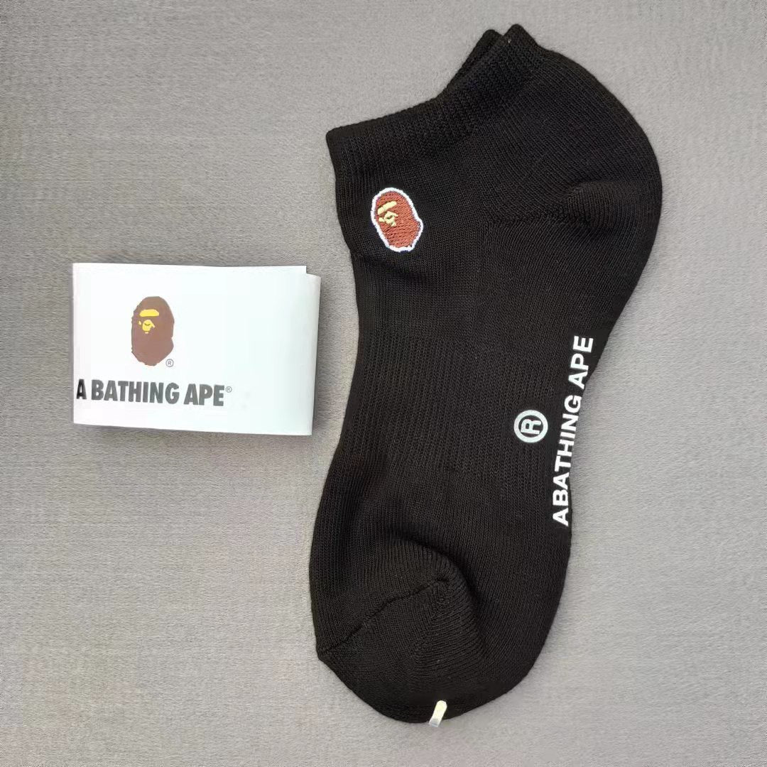 BAPE Ape Head Embroidered Socks