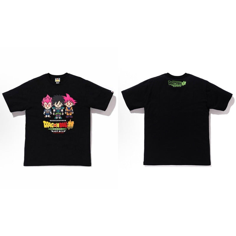 BAPE Ape Head Shark Print Unisex Casual T-Shirt