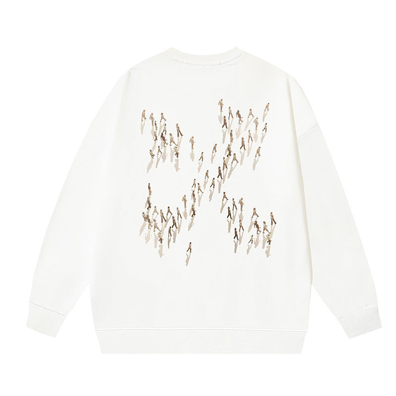 Off-White Multi Graphic Arrow Logo Unisex Crew Neck Sweatshirt