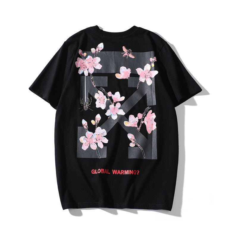 Off-White Arrow Graphic Print Short Sleeve Tee Streetwear Unisex