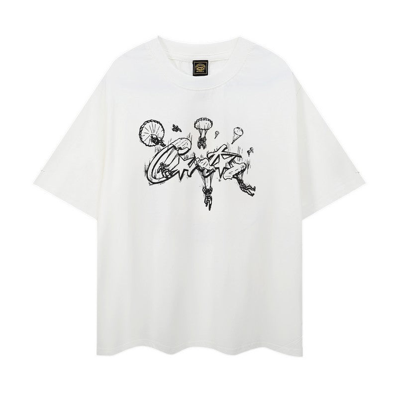 Corteiz Graffiti Graphic Tee Loose Unisex High Street T-Shirt