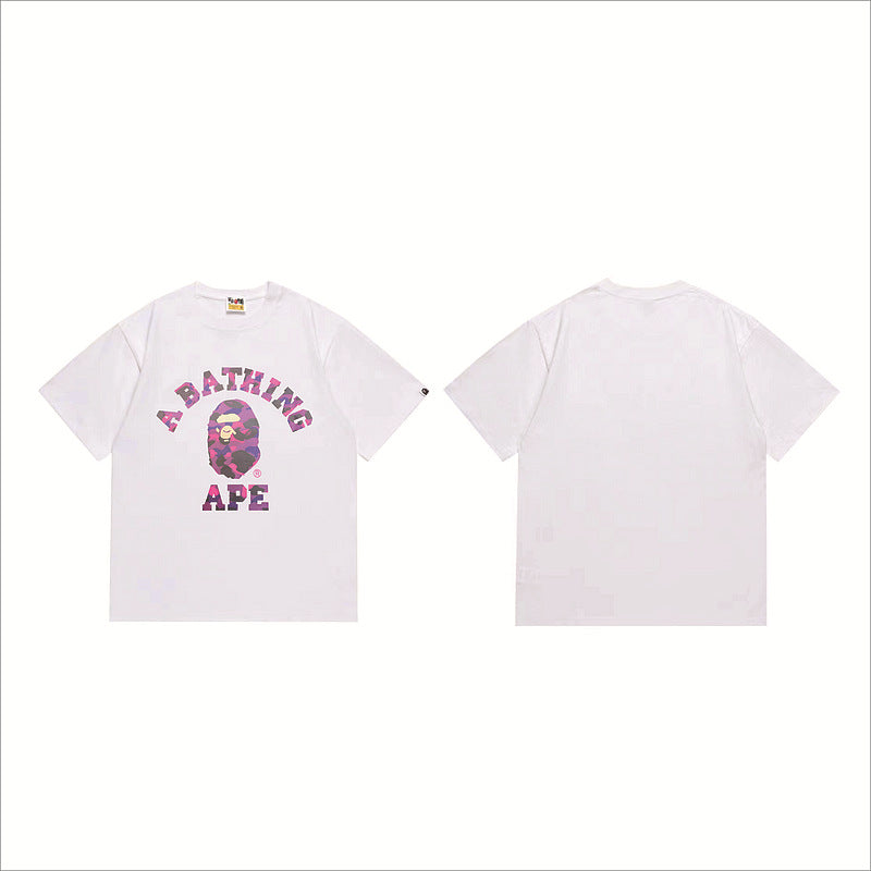 Bape Sakura Floral Graphic Oversized Tee Streetwear Unisex