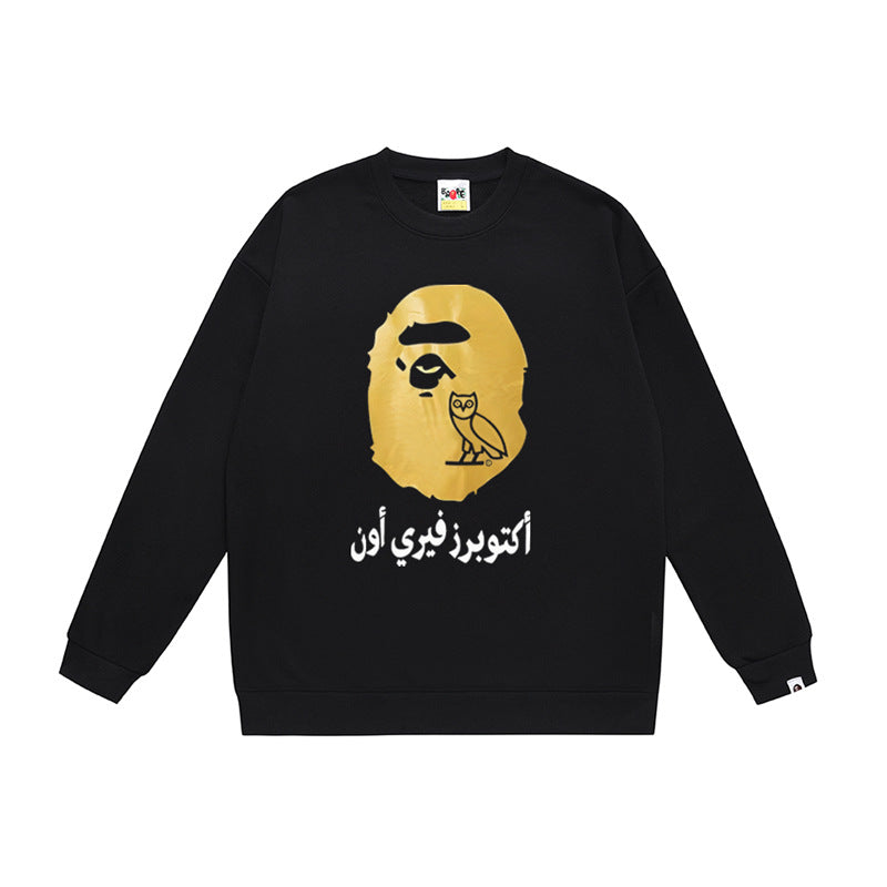 BAPE Ape Head Crewneck Sweatshirt Multi Print Streetwear Pullover