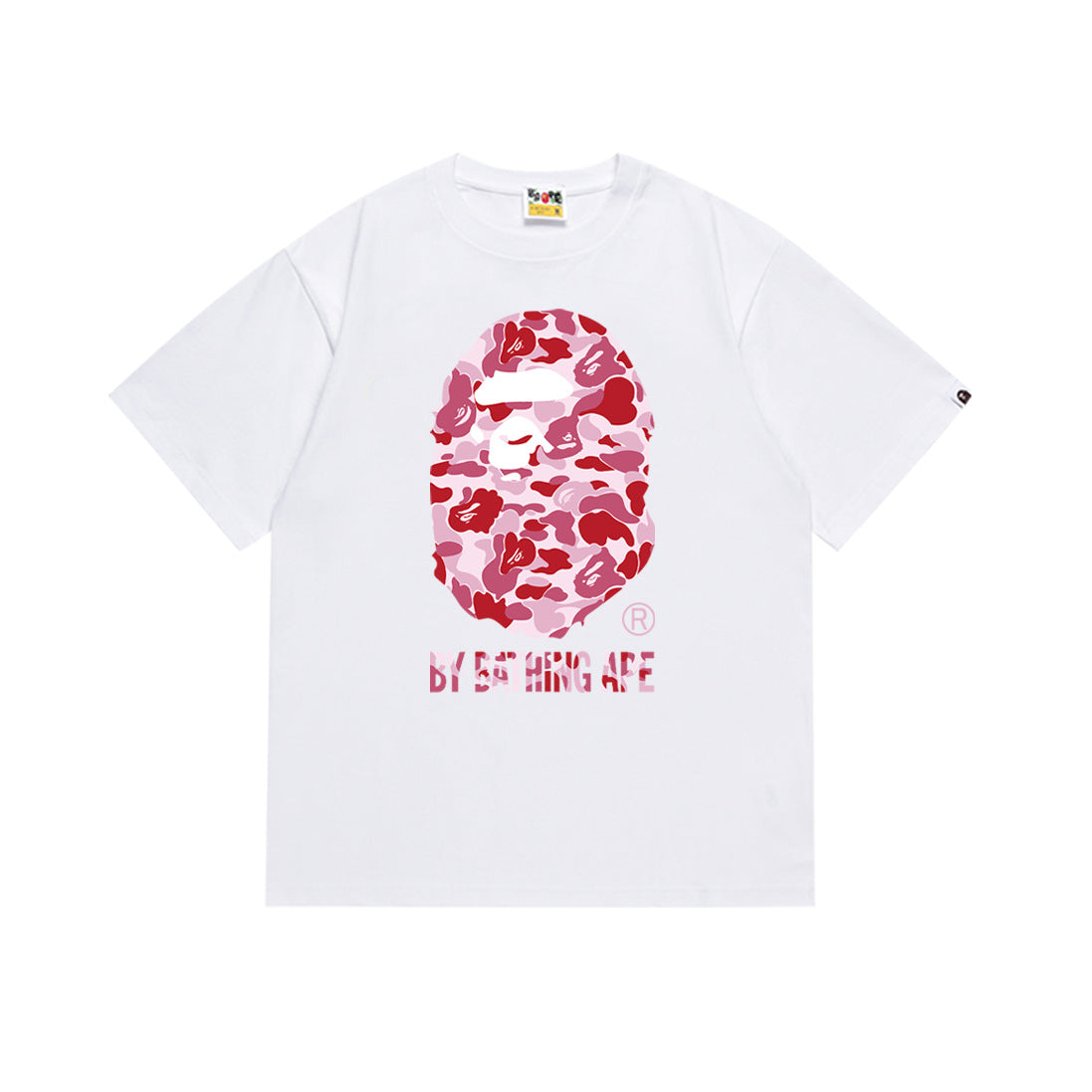 Bape Camo Ape‑Head Graphic Oversized Tee Streetwear Unisex