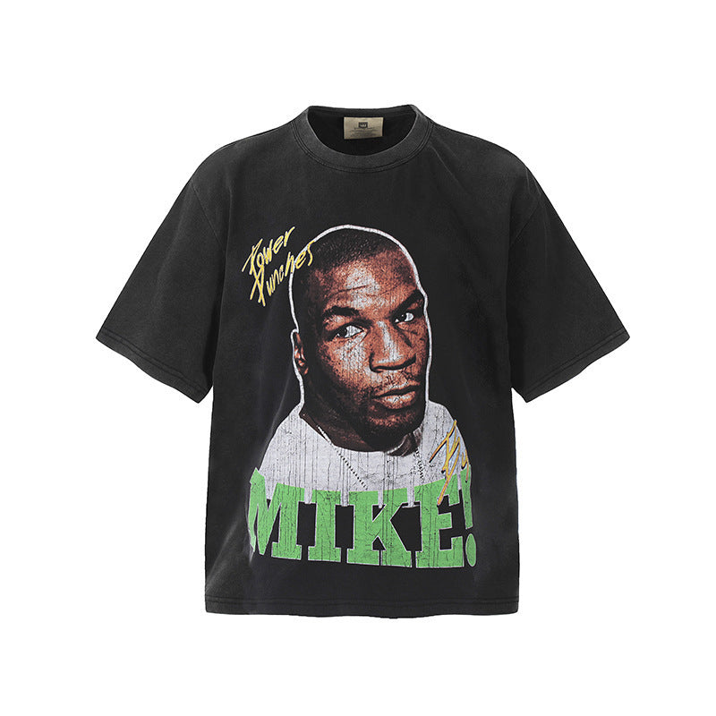 Travis Scott VTG Washed Rapper Athlete Mike Tyson Oversized Tee