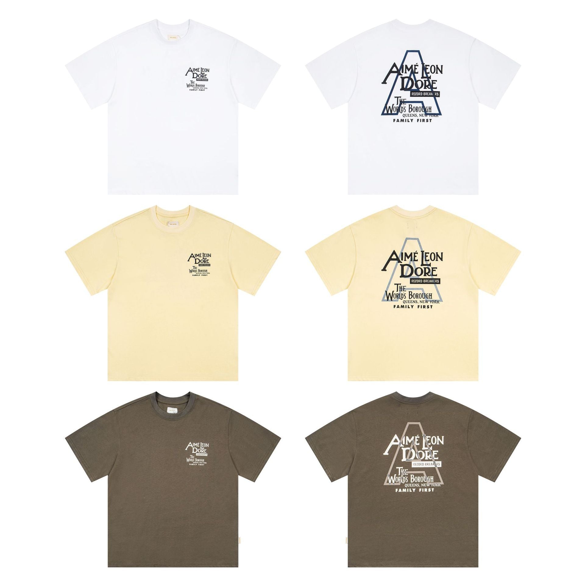 Aime Leon Dore Letter Graphic Crew Neck Short Sleeve T Shirt