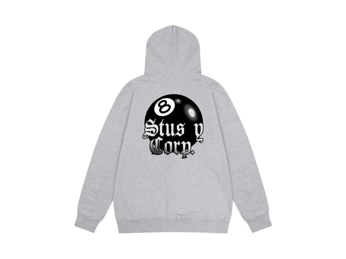 Stussy Zip Up Hoodie Multi Graphic Letter Print Streetwear Jacket