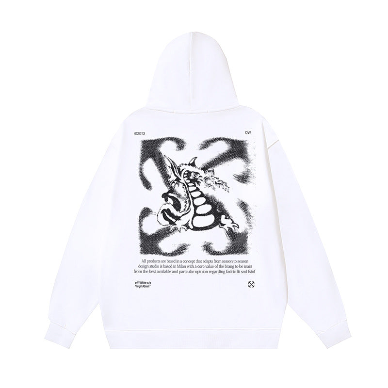 OFF-WHITE Caravaggio Angel Hoodie Heavyweight Streetwear Unisex