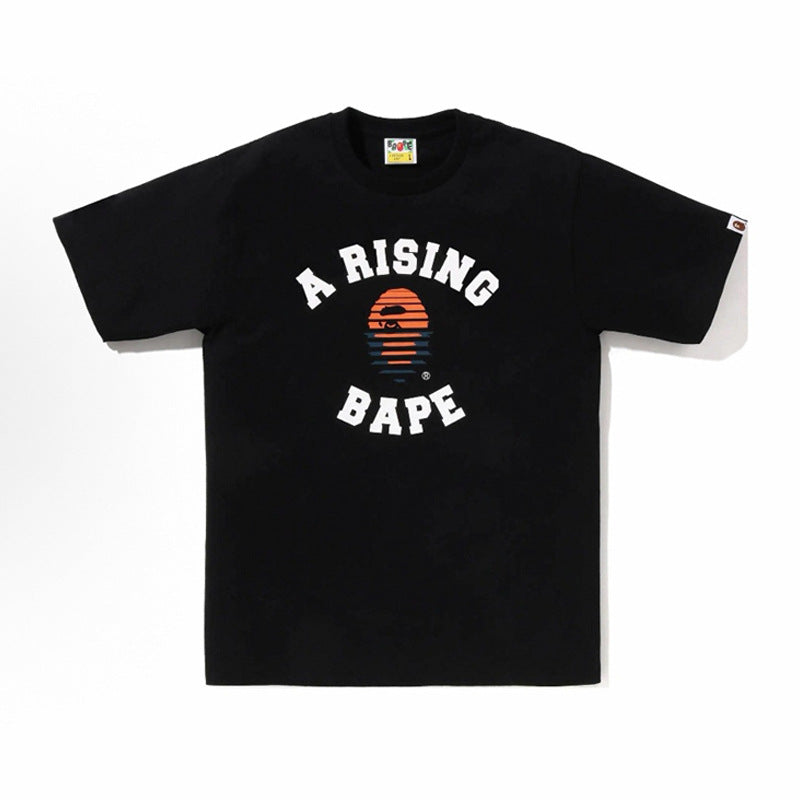 BAPE Ape Head Shark Print Loose Casual Unisex Short Sleeve T-Shirt