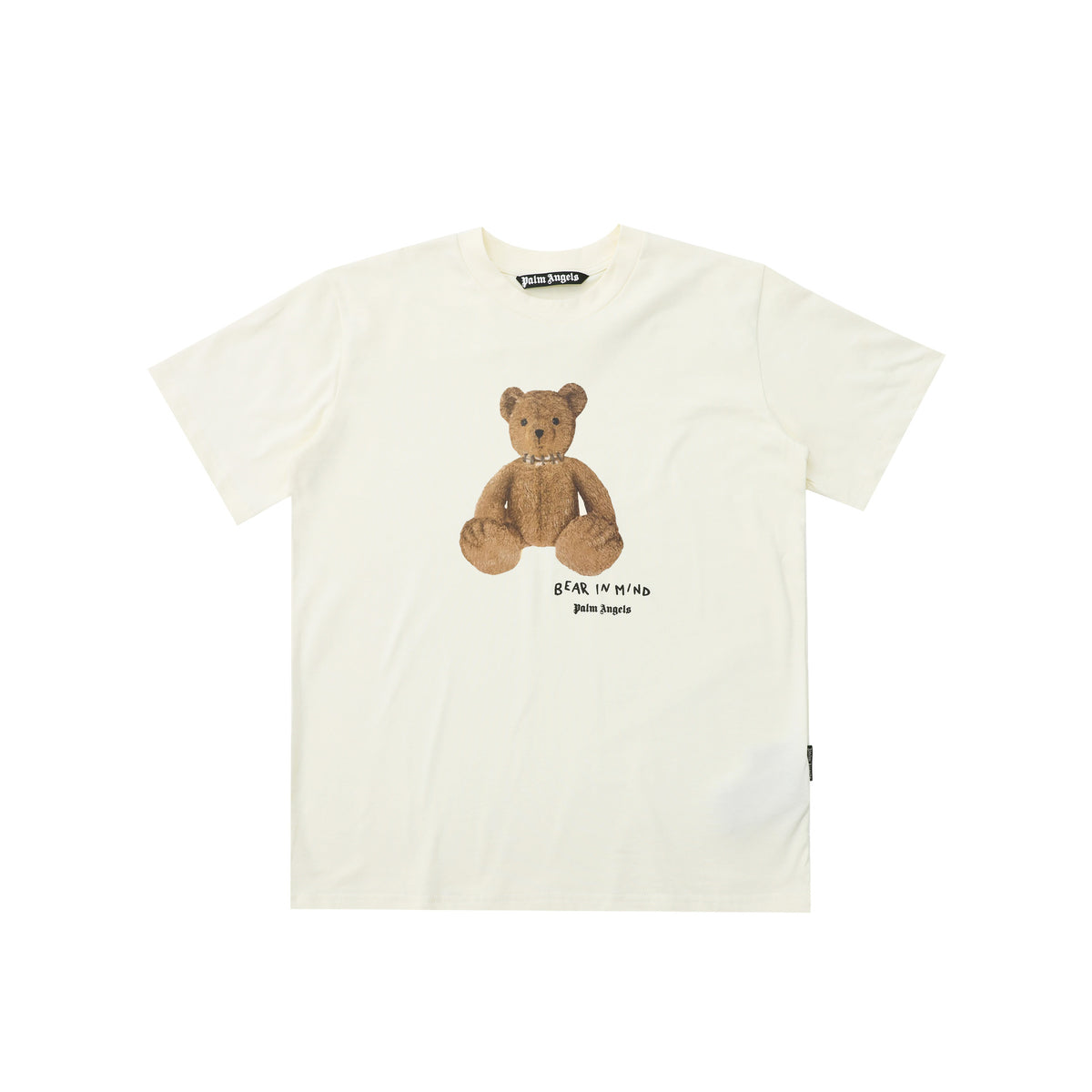 Palm Angels Teddy Bear Graphic Tee Loose Unisex Streetwear T-Shirt