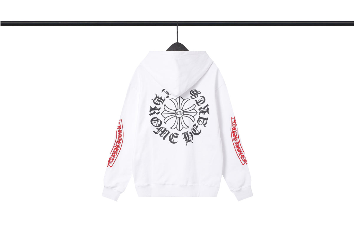 Chrome Hearts Multi‑Cross Sanskrit Graphic Oversized Hoodie Streetwear