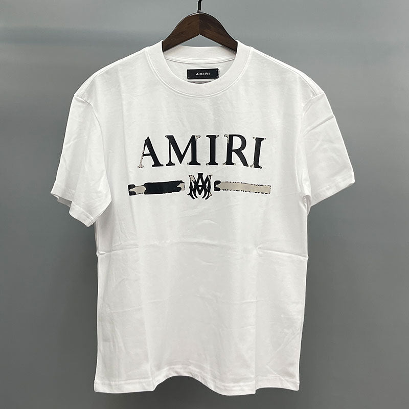 Amiri Multi‑Style Letter Logo Graphic Oversized Tee Streetwear Unisex