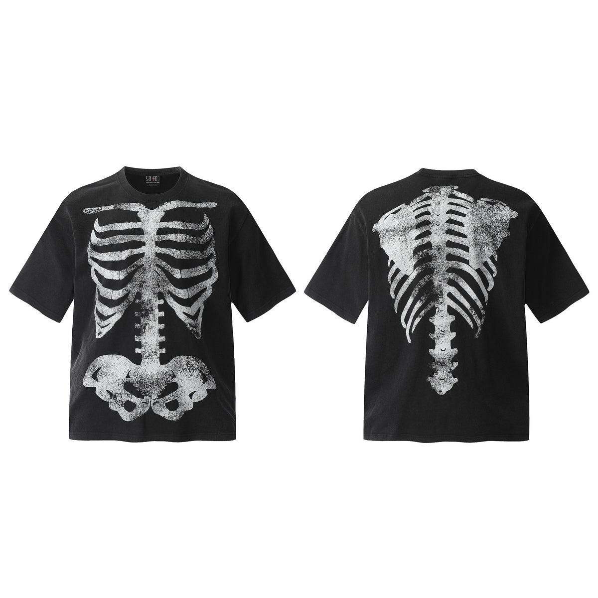 Hellstar Multi‑Graphic Vintage Washed Oversized Tee Streetwear