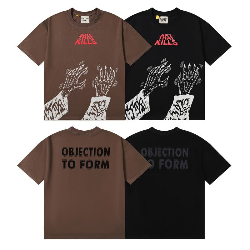 Gallery Dept Classic Logo Slogan Crew Neck Short Sleeve T‑Shirt Unisex