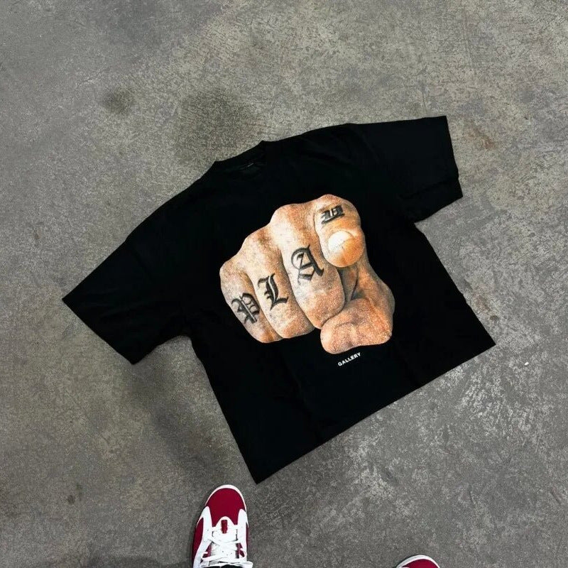 Y2K Punk Vintage NBA & Ski Mask Streetwear Unisex Cotton Tee