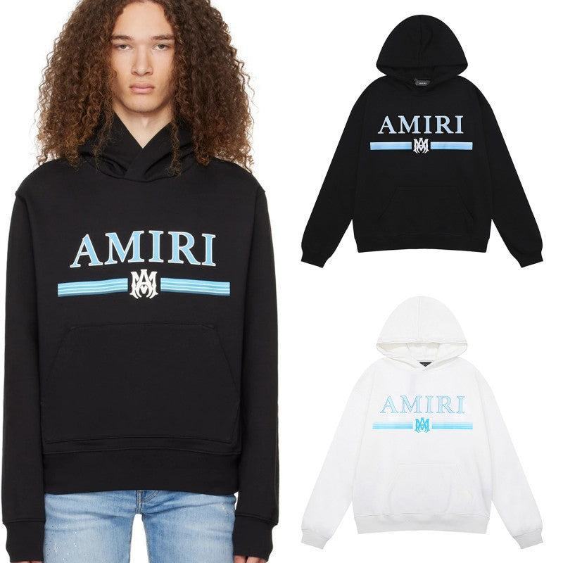 Amiri Letter Graphic Print Hoodie Streetwear Unisex