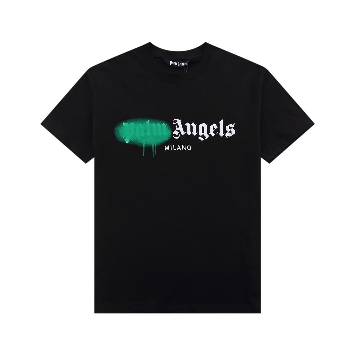 Palm Angels Heart Letter Graphic Short Sleeve Tee Streetwear Unisex