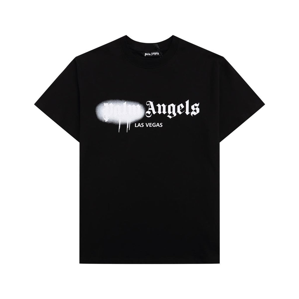 Palm Angels Heart Letter Graphic Short Sleeve Tee Streetwear Unisex