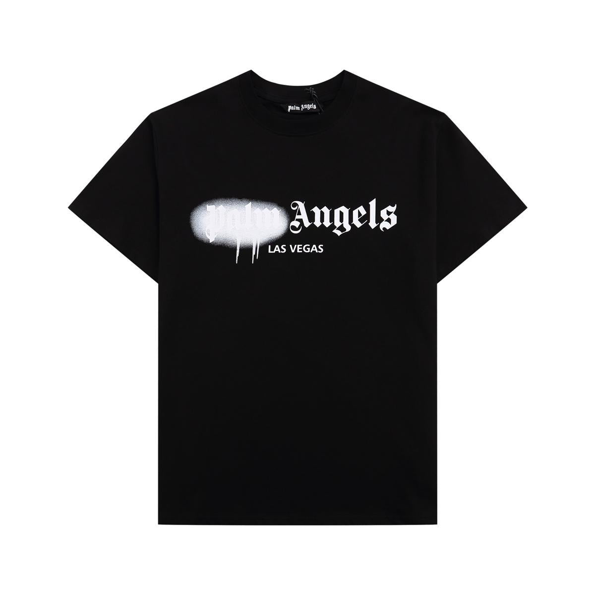 Palm Angels Heart Letter Graphic Short Sleeve Tee Streetwear Unisex