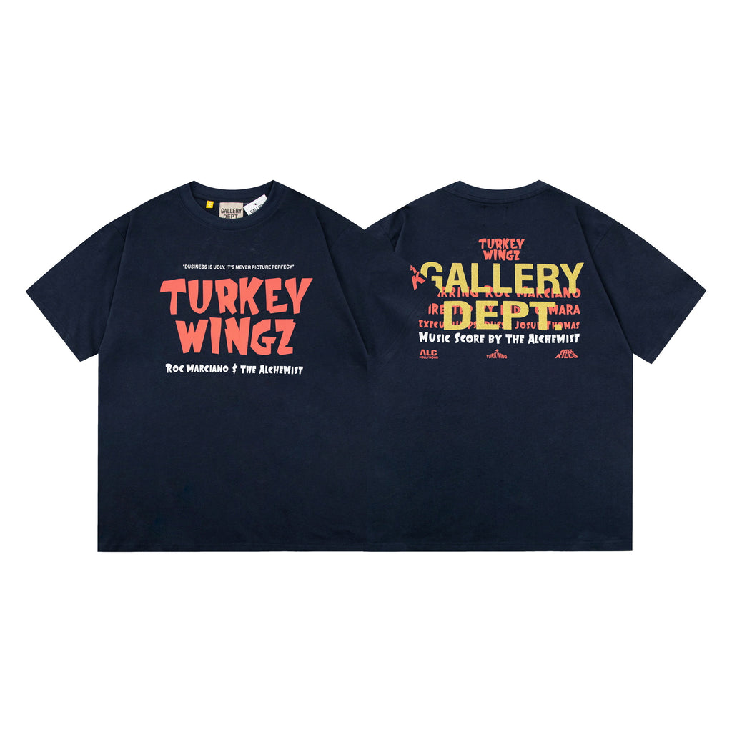 Gallery Dept Vintage Washed Graphic Short Sleeve Tee Streetwear Unisex