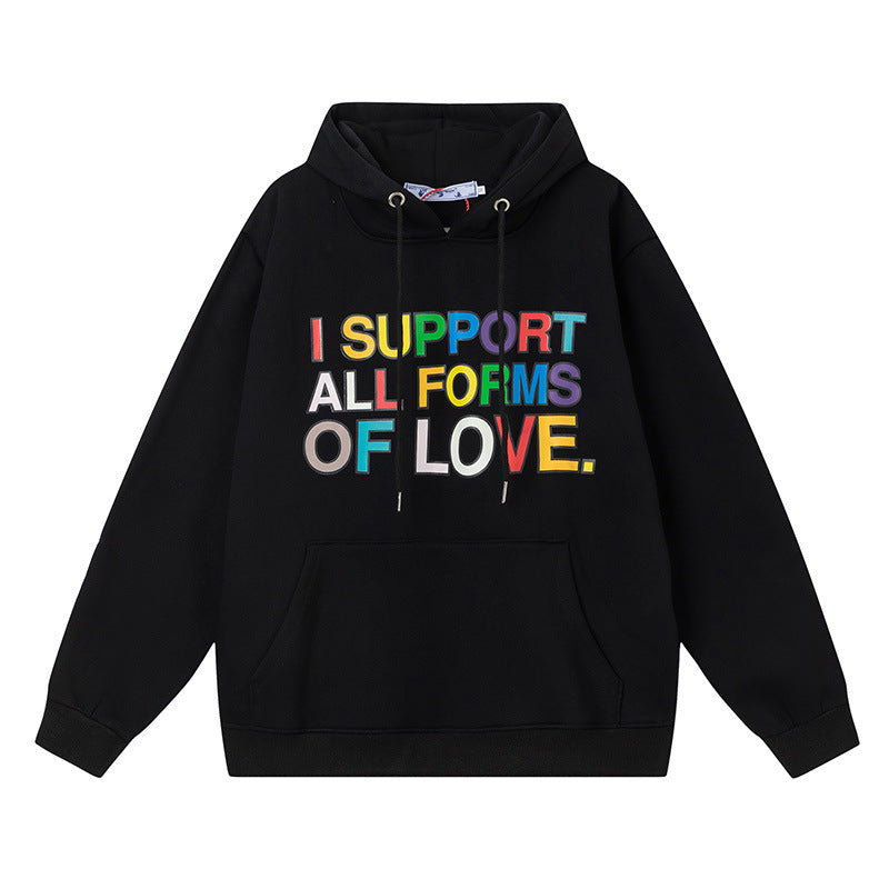 Off-White Arrow Graphic Print Hoodie Streetwear Unisex