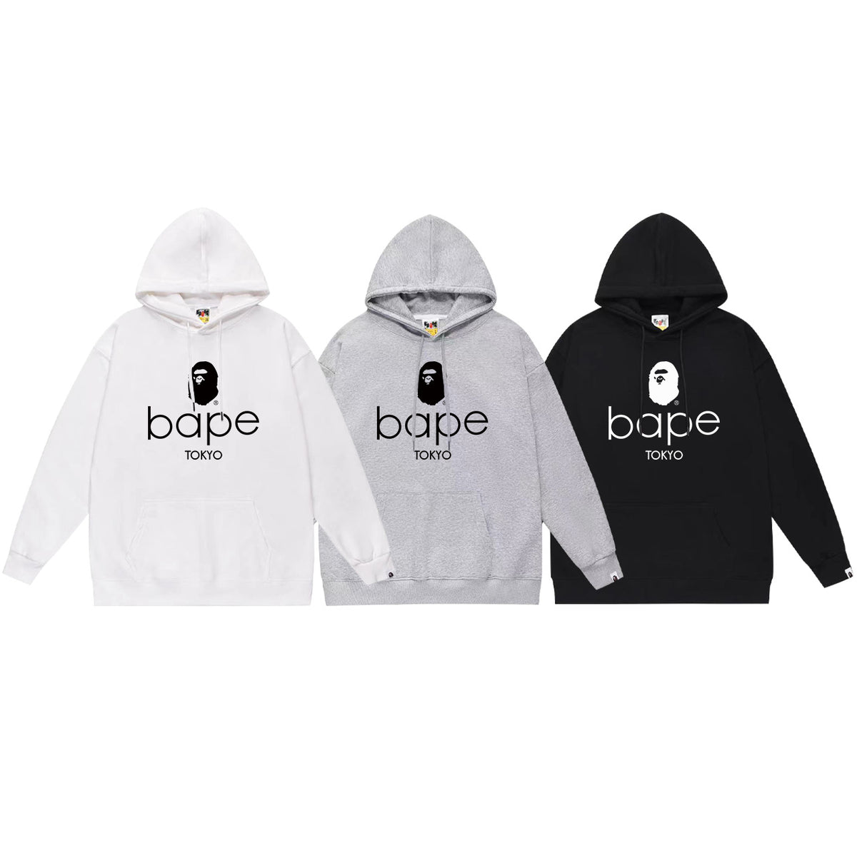 Bape Camo Ape Head Graphic Vintage Washed Oversized Hoodie Streetwear