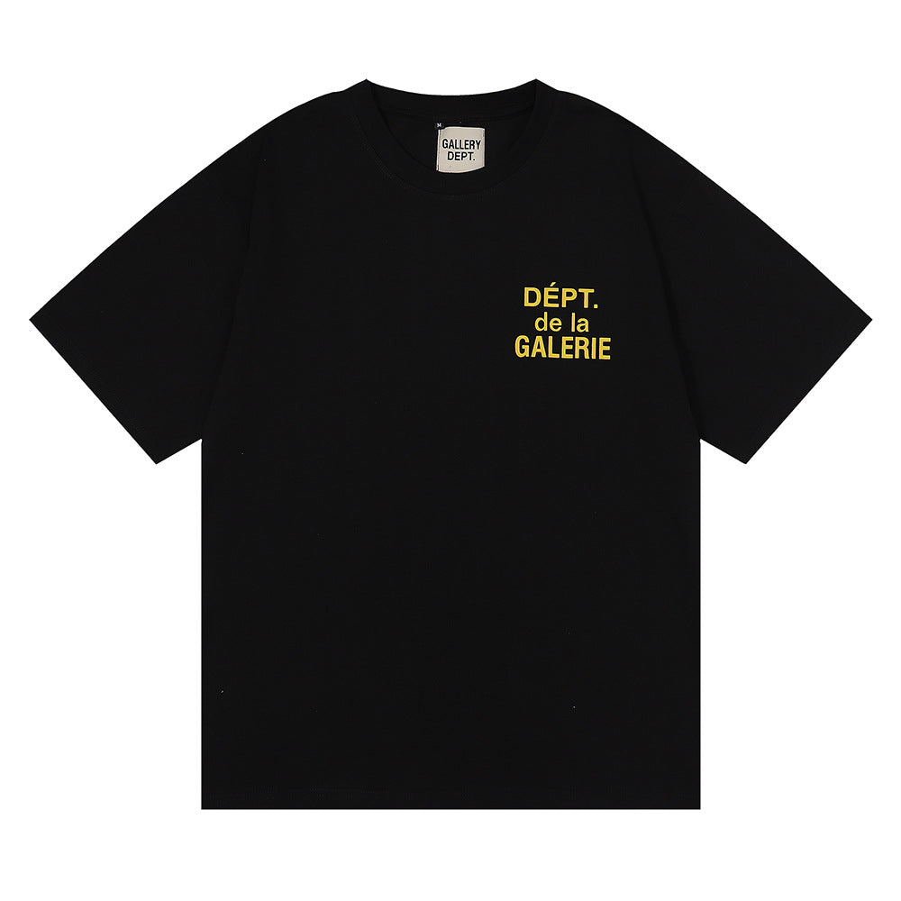 Gallery Dept Classic Logo Slogan Crew Neck Short Sleeve T‑Shirt Unisex
