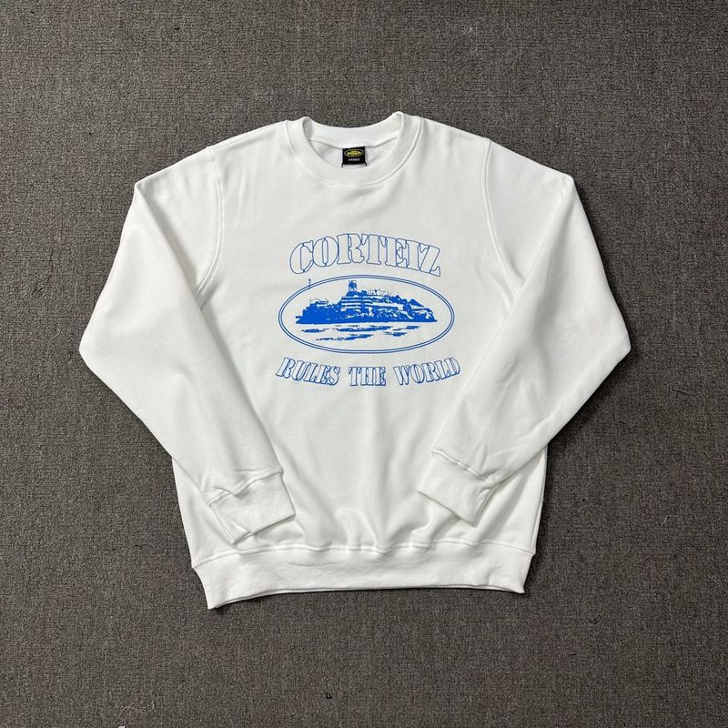 Corteiz Island Letter Graphic Oversized Crewneck Streetwear