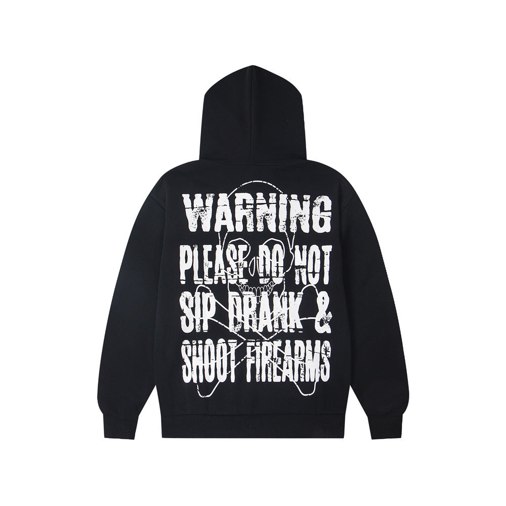 Cough Syrup Graphic Hoodie Vintage Letter Print HipHop Street Pullover