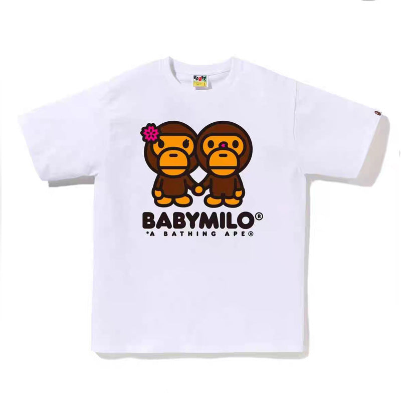 Bape Ape Head Graphic Short Sleeve Tee Streetwear Unisex