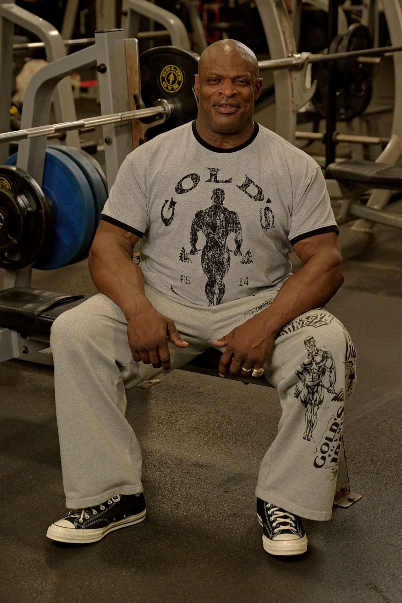 YOUNGLA 4009 Golds Gym Ringer Tees