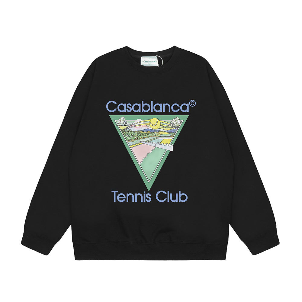 Casablanca Graphic Print Crew Neck French Terry Sweatshirt Unisex