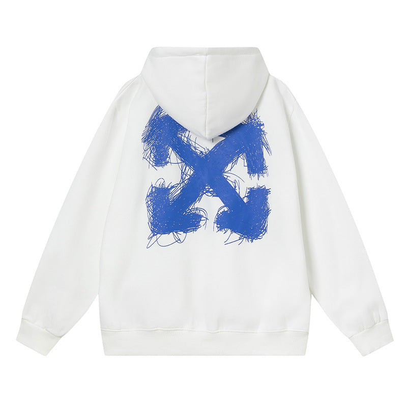 Off-White Arrow Graphic Print Hoodie Streetwear Unisex