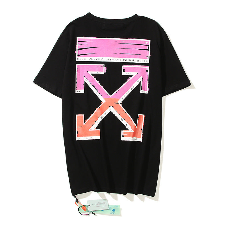 Off-White Arrow Graphic Print Short Sleeve Tee Streetwear Unisex