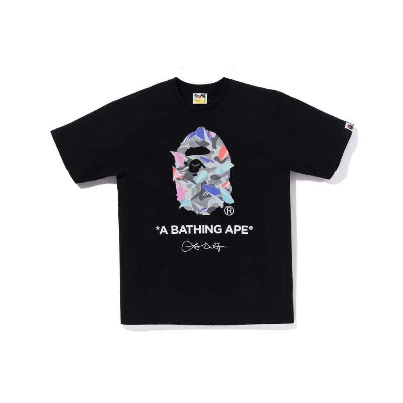 BAPE Camo Shark Ape Head Print Crew Neck Short Sleeve T‑Shirt Unisex
