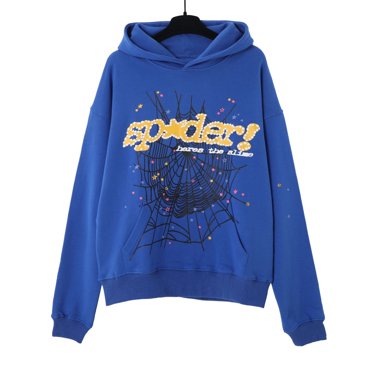 Sp5der Foam Print Spider Web Hoodie Sweatshirt Jogger Pants Set