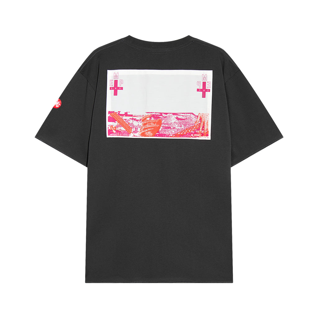 Cav Empt Washed Cross Patch Crew Neck Short Sleeve T Shirt Unisex