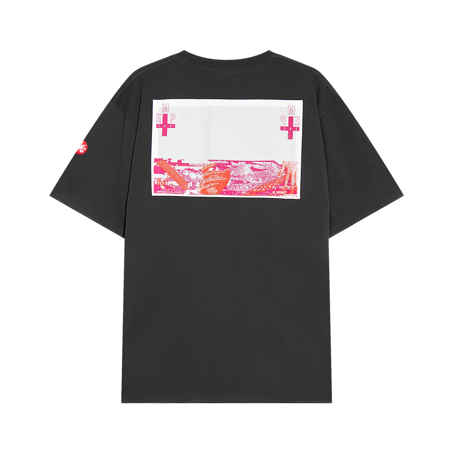 Cav Empt Washed Cross Patch Crew Neck Short Sleeve T Shirt Unisex