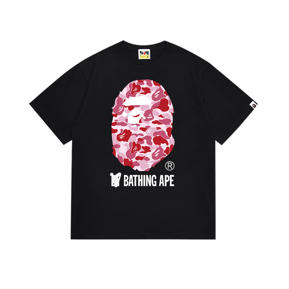 BAPE Camo Ape Head Graphic Print Short Sleeve Tee Streetwear Unisex