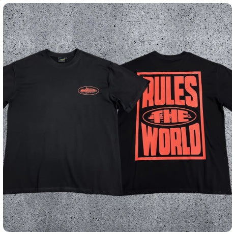Corteiz CRTZ Y2K Classic Ship Logo Oversized Vintage Baumwoll-T-Shirt