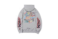 Chrome Hearts Graffiti Flame Sleeve Hoodie Street Cotton Pullover