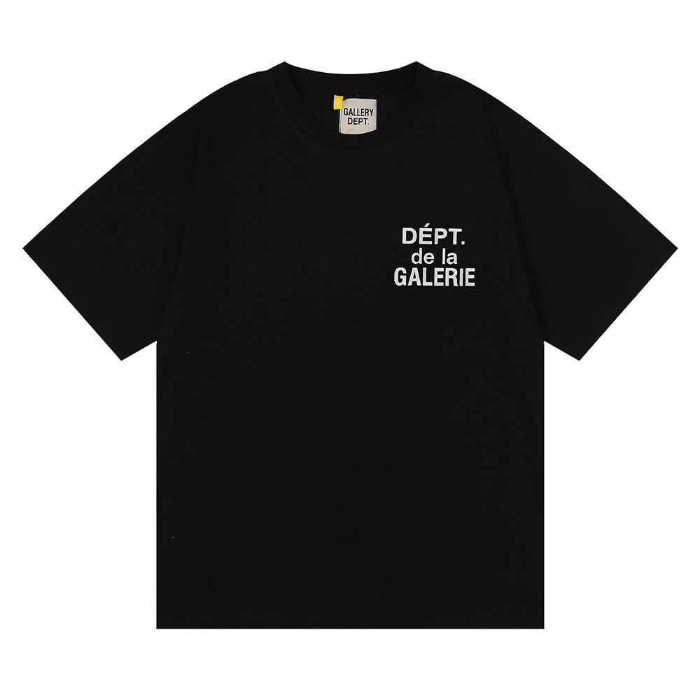 Gallery Dept Classic Logo Slogan Crew Neck Short Sleeve T‑Shirt Unisex